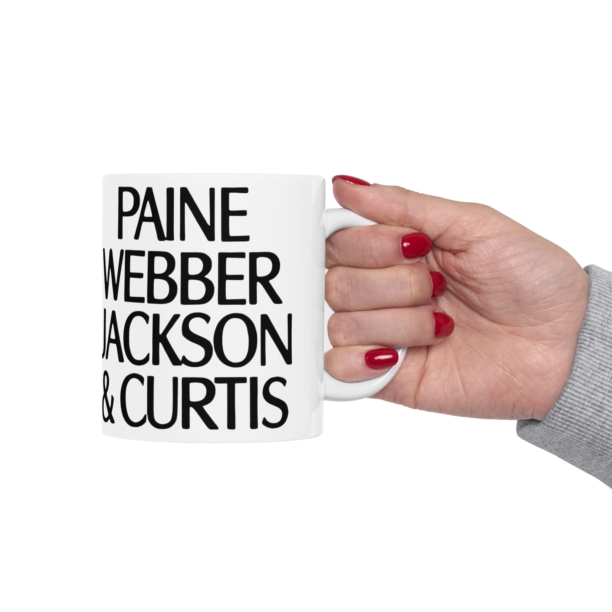 Paine Webber Jackson & Curtis Ceramic Coffee Mug