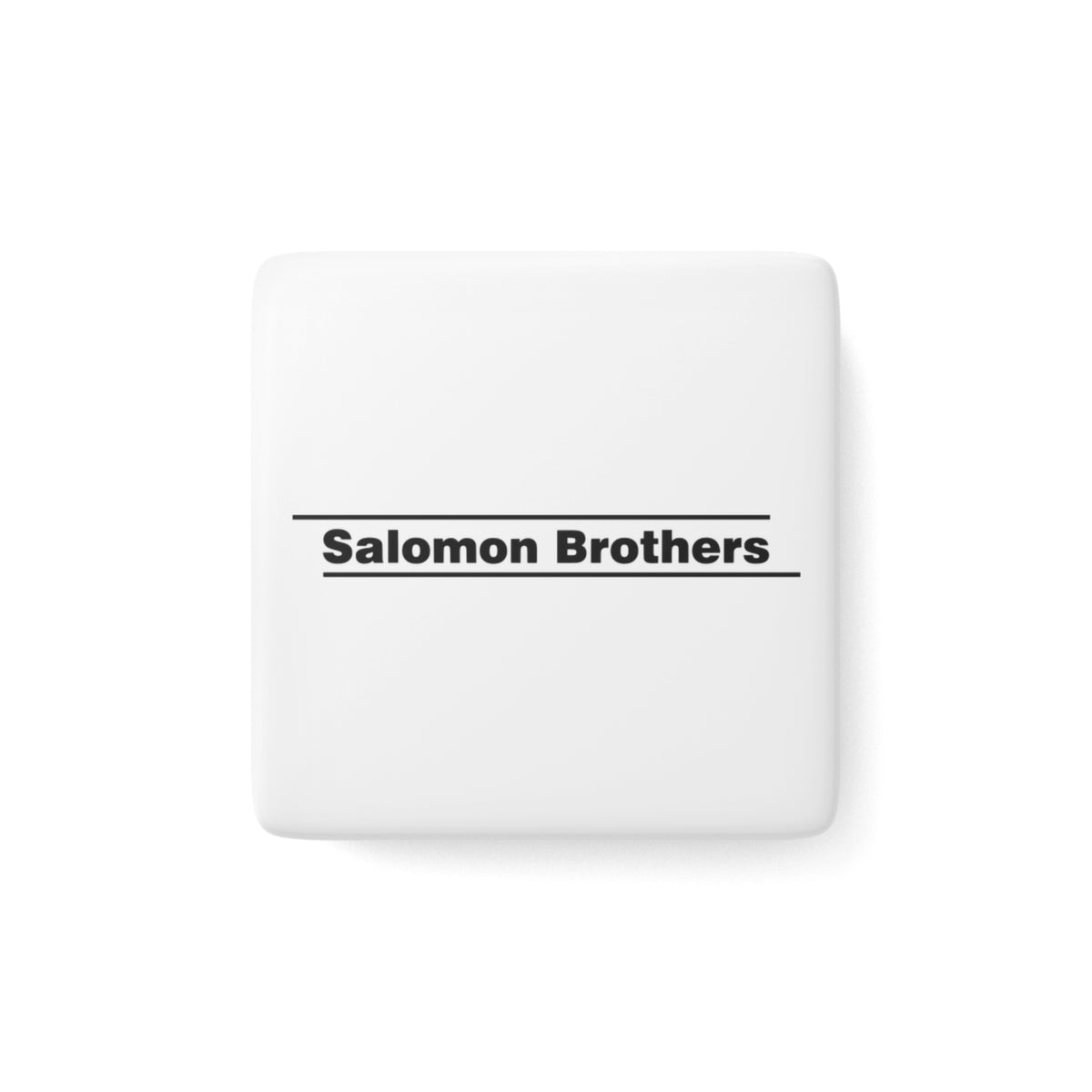 Salomon Brothers Square Porcelain Fridge Magnet