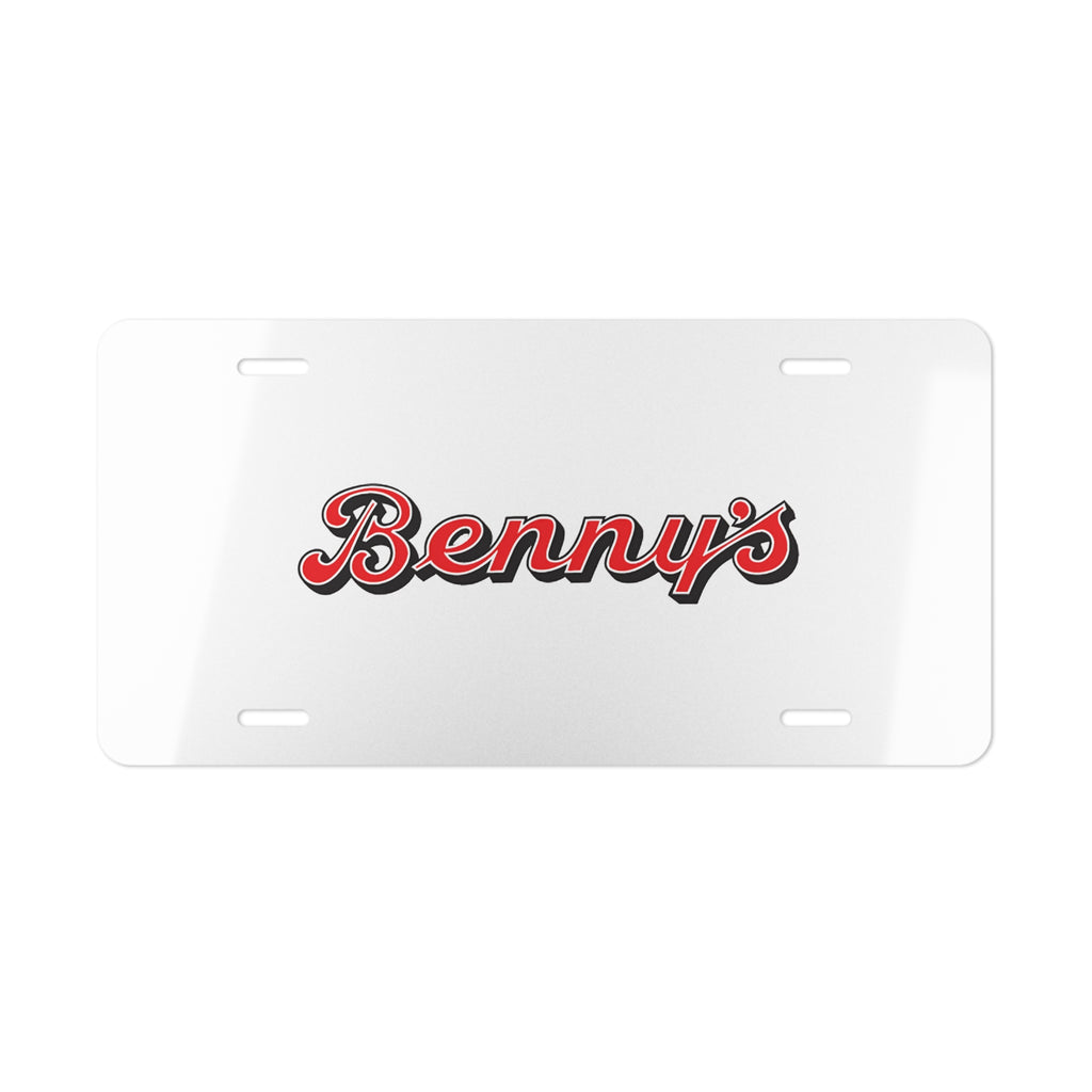 Benny's Vanity License Plate