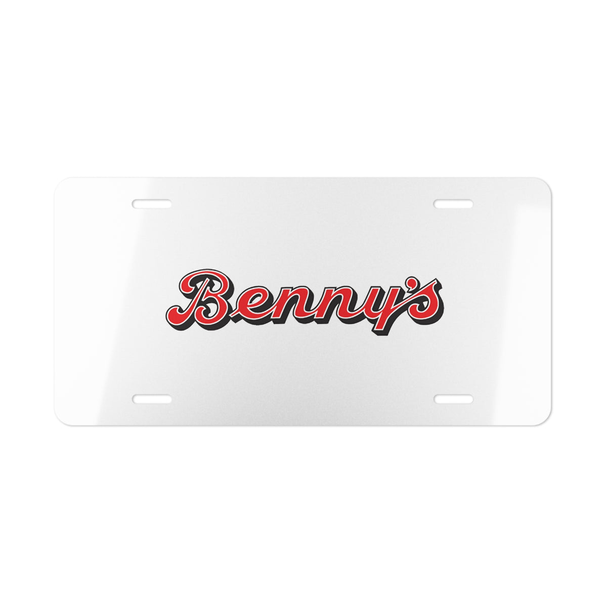 Benny's Vanity License Plate