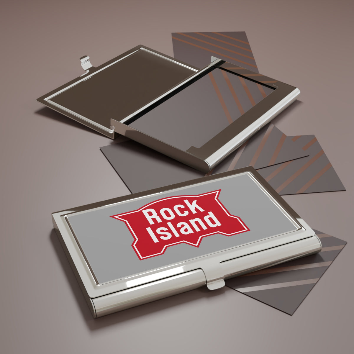 Chicago, Rock Island and Pacific Railroad Metal Business Card Holder