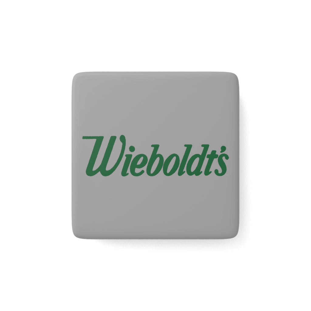 Wieboldt's Square Porcelain Fridge Magnet
