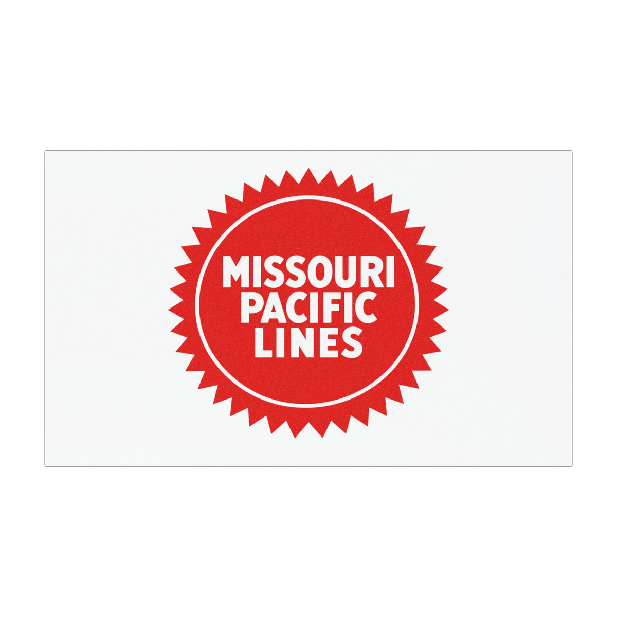 Missouri Pacific Railroad Car Magnet