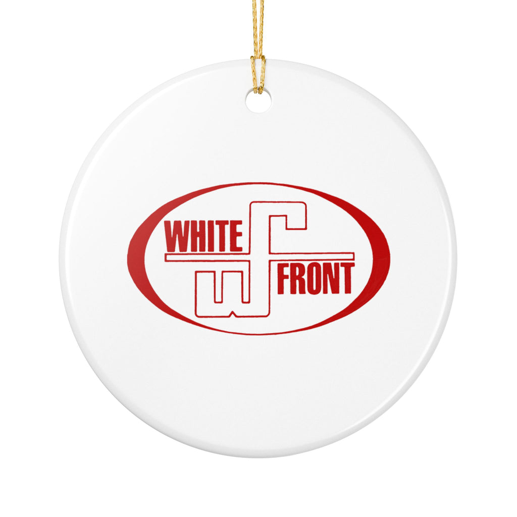 White Front Ceramic Ornament