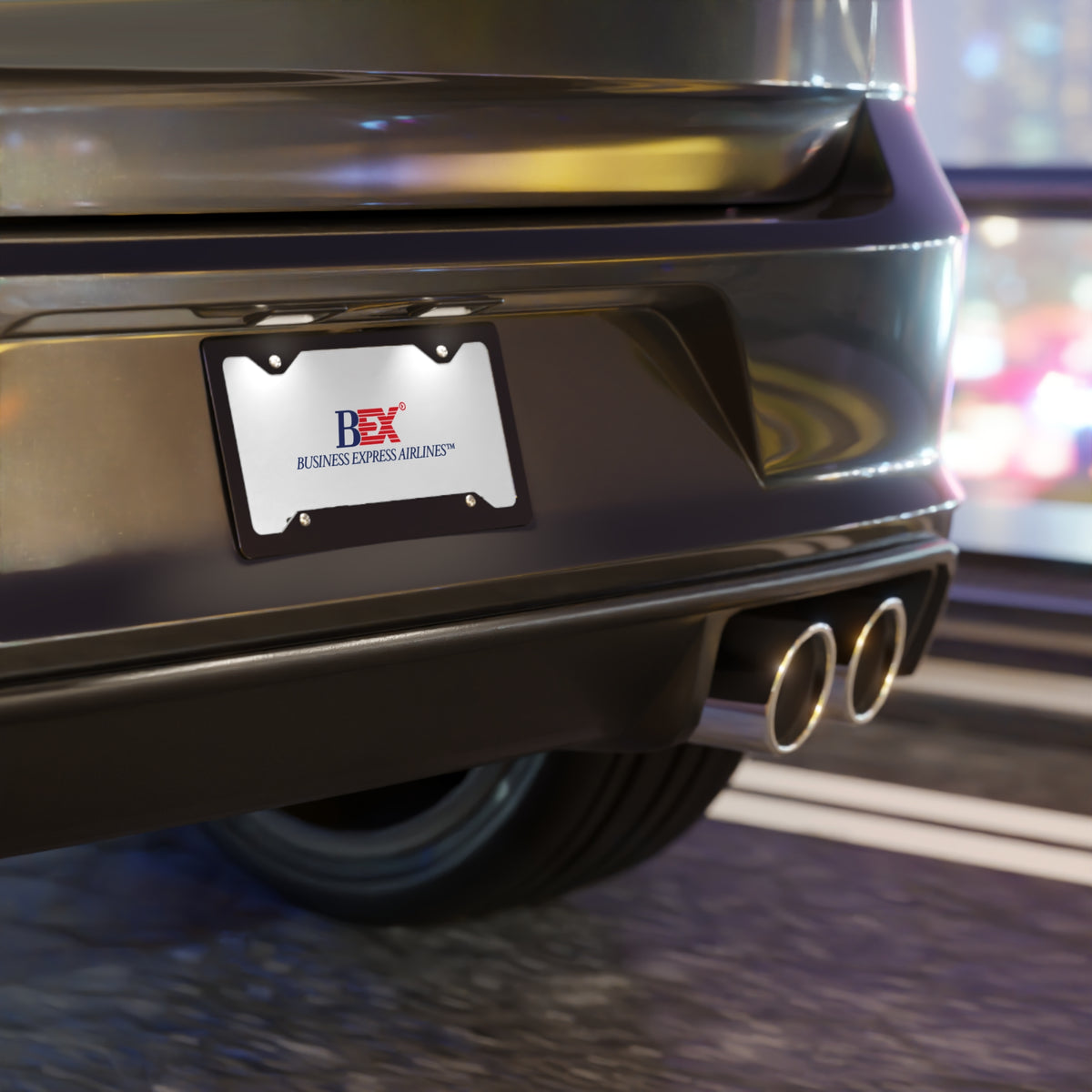 Business Express Airlines Vanity License Plate