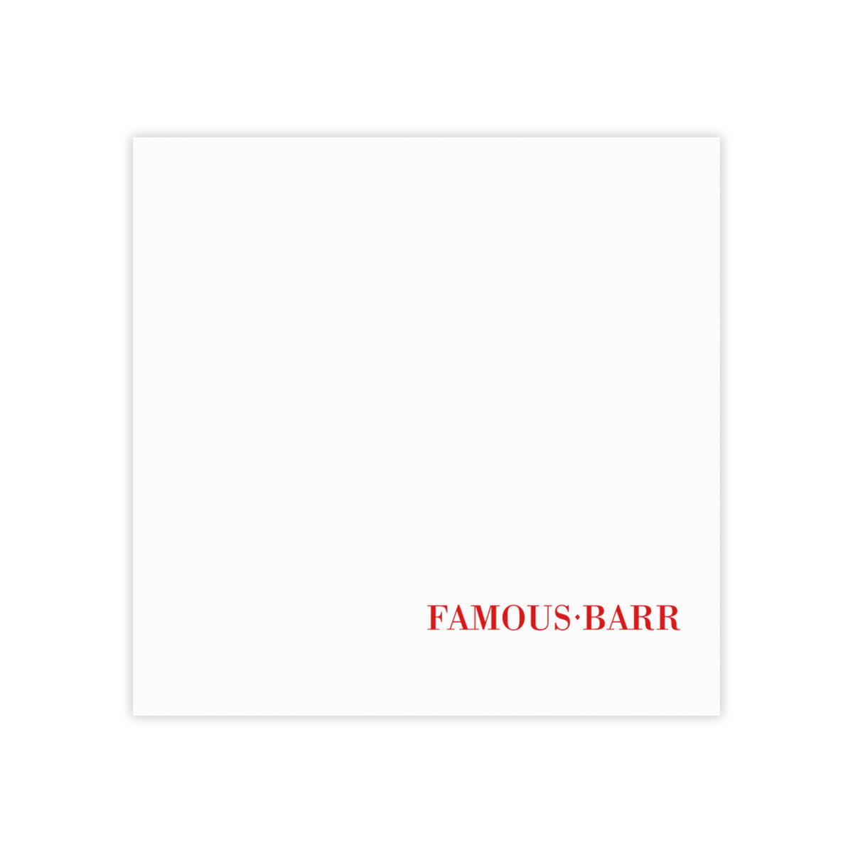 Famous-Barr Sticky Post-it Note Pad