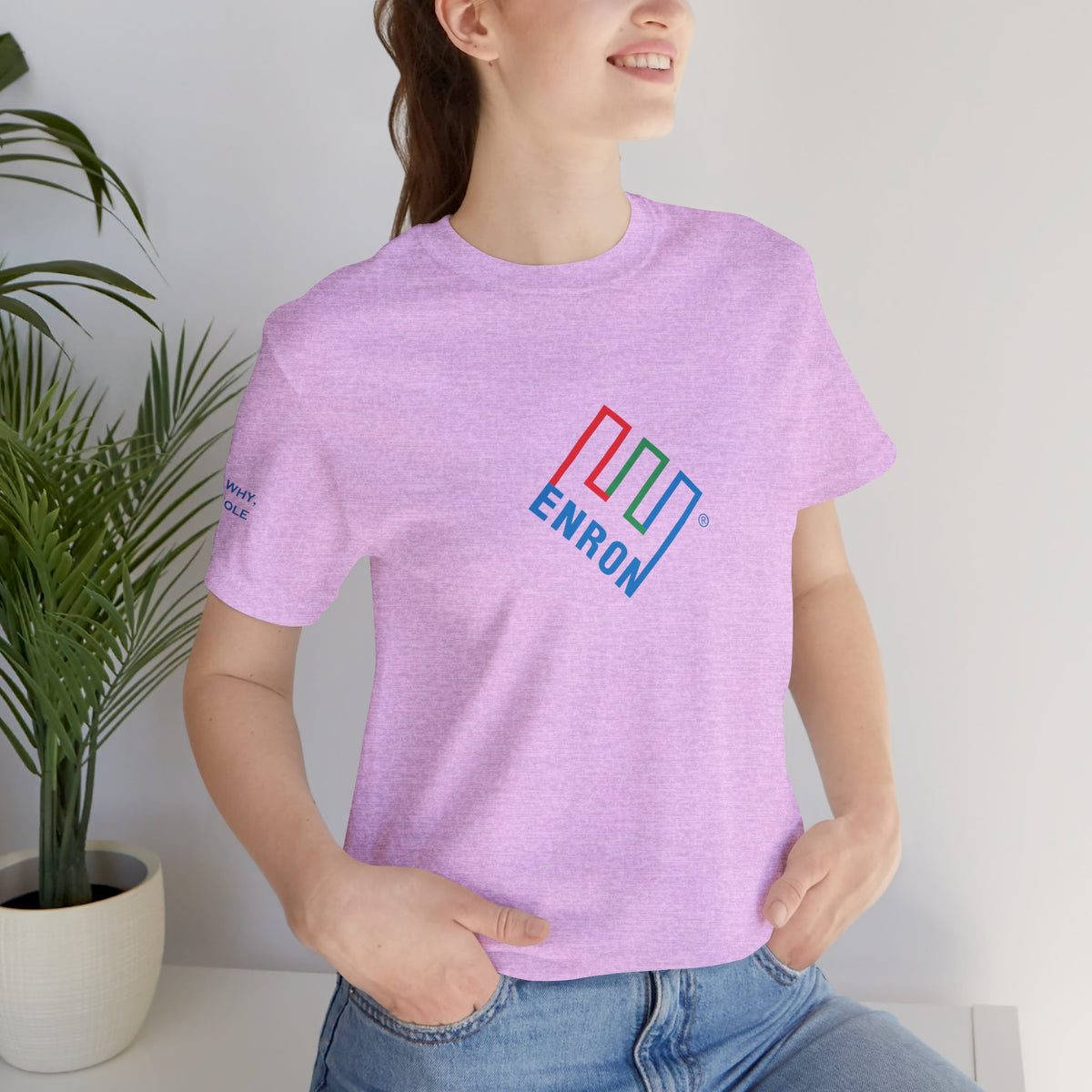 Enron T-Shirt - Ask Why A-Hole (sleeve)
