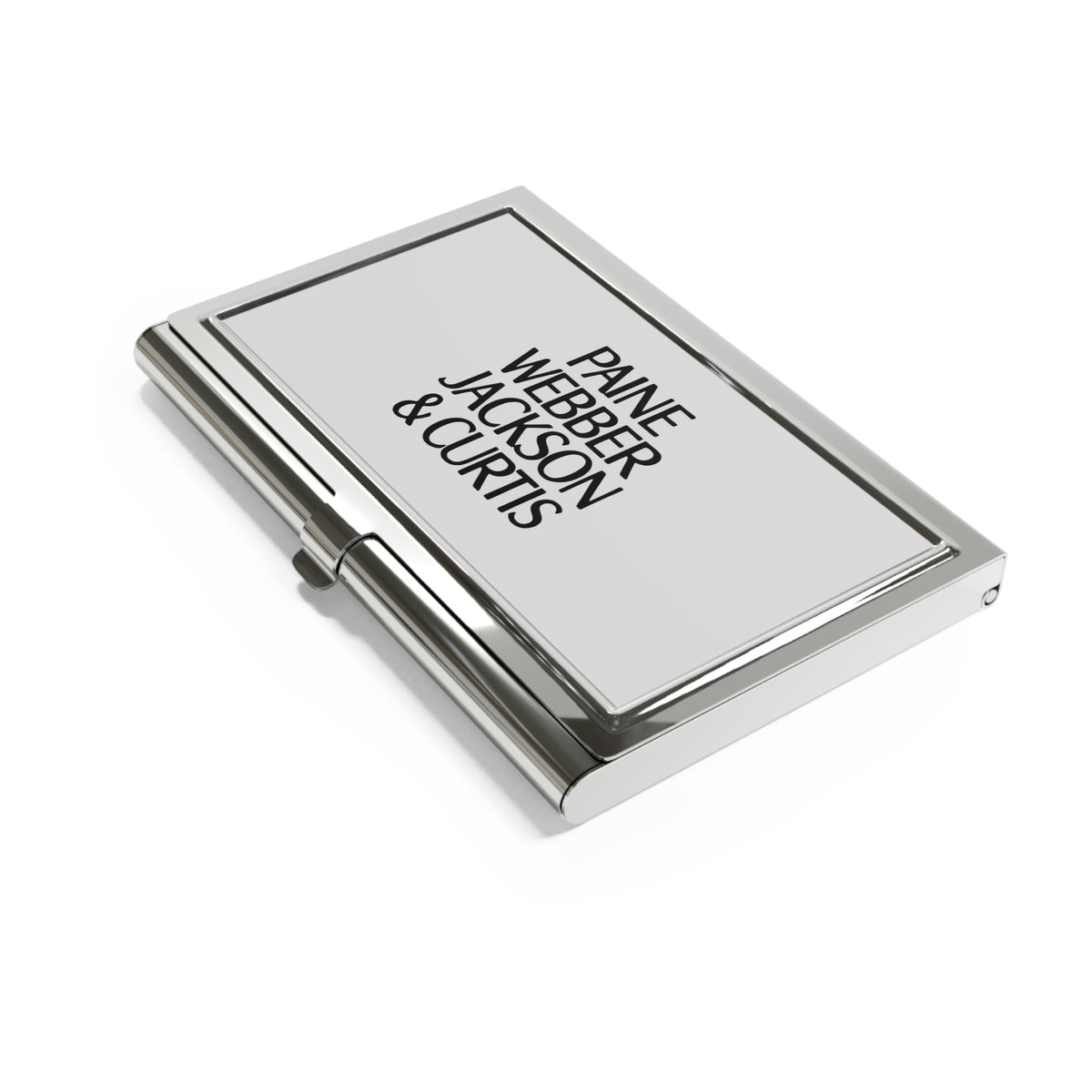 Paine Webber Jackson & Curtis Metal Business Card Holder
