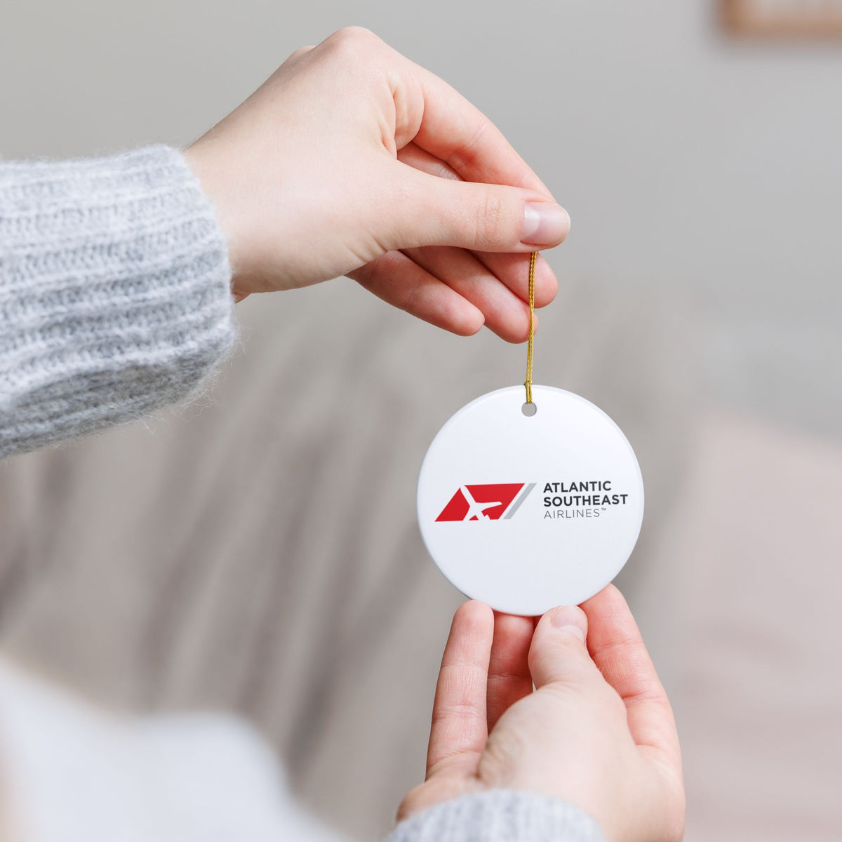 Atlantic Southeast Airlines Ceramic Ornament