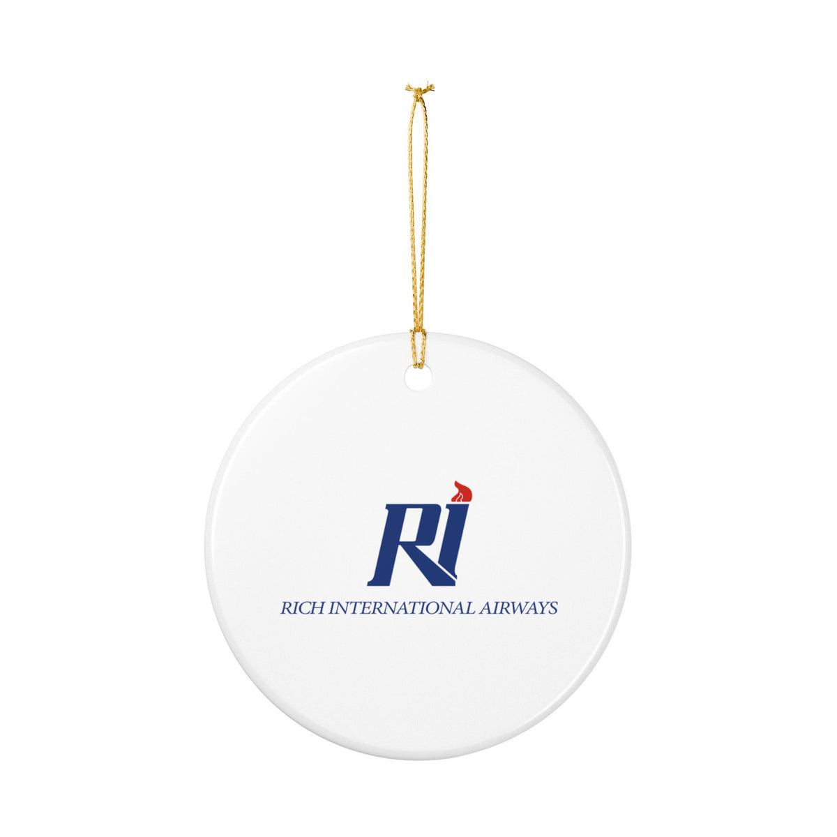 Rich International Airways Ceramic Ornament