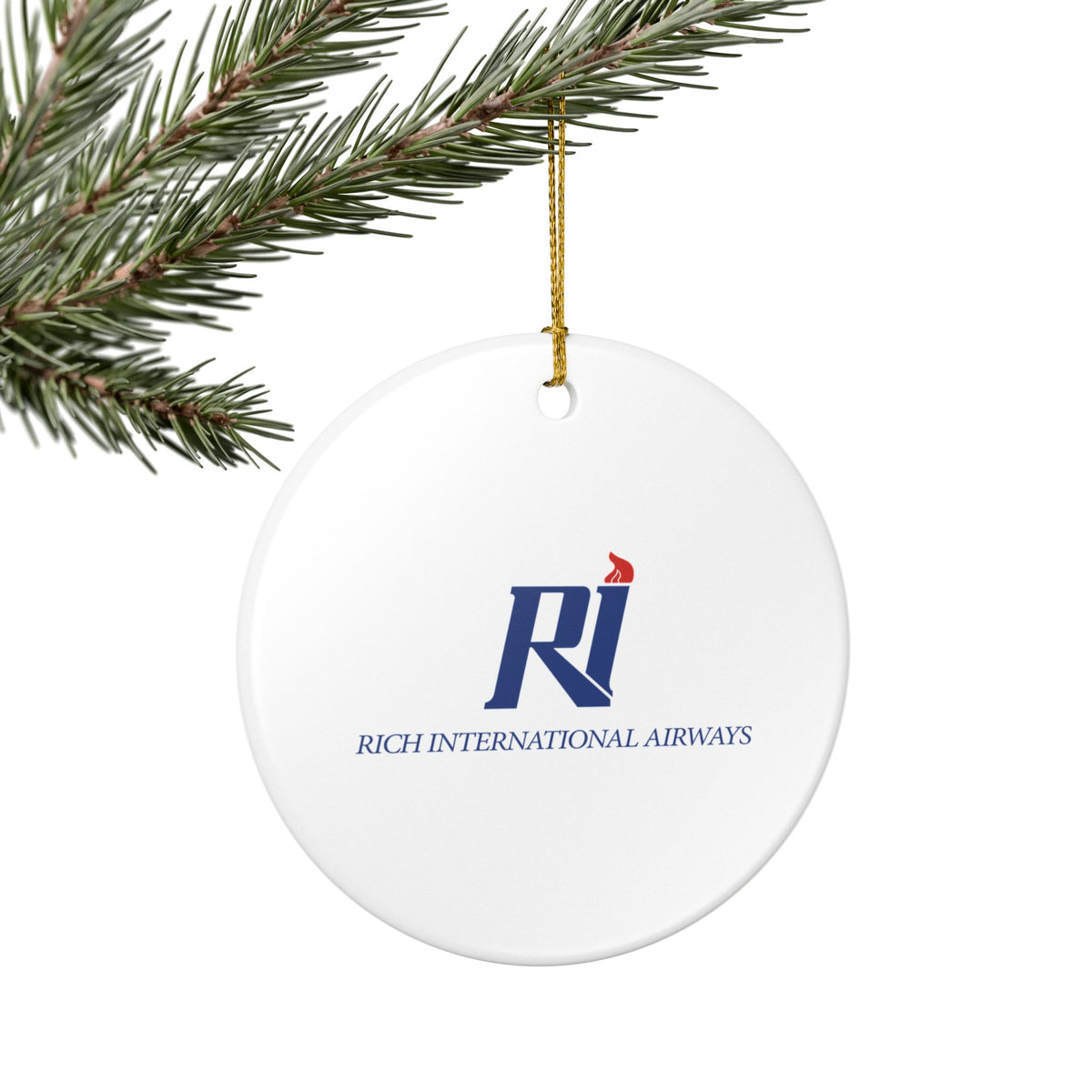 Rich International Airways Ceramic Ornament