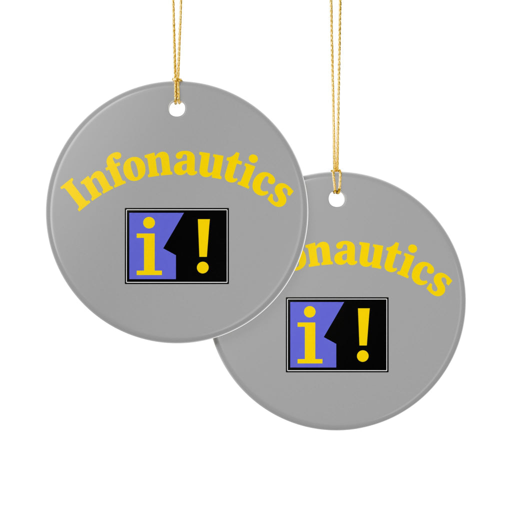 Infonautics Ceramic Ornament