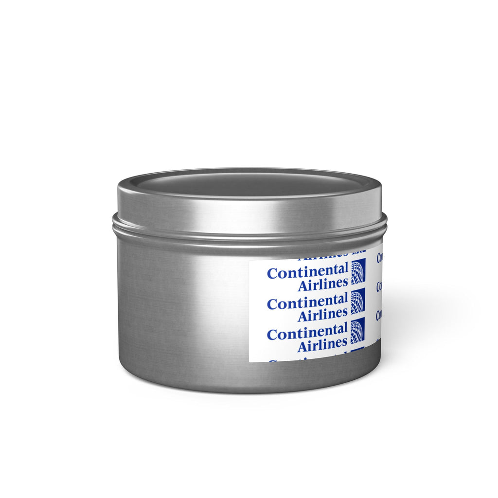 Continental Airlines Tin Candle