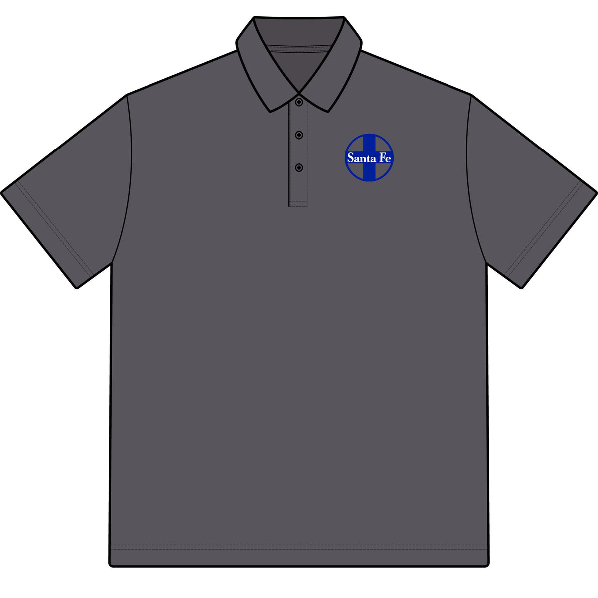 Atchison Topeka and Santa Fe Railway Cotton Polo Shirt