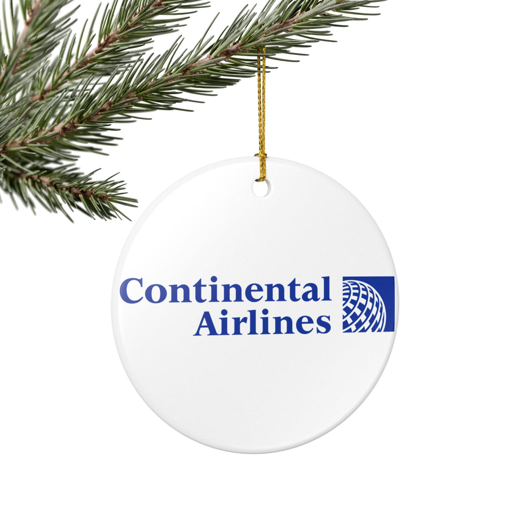 Continental Airlines Ceramic Ornament