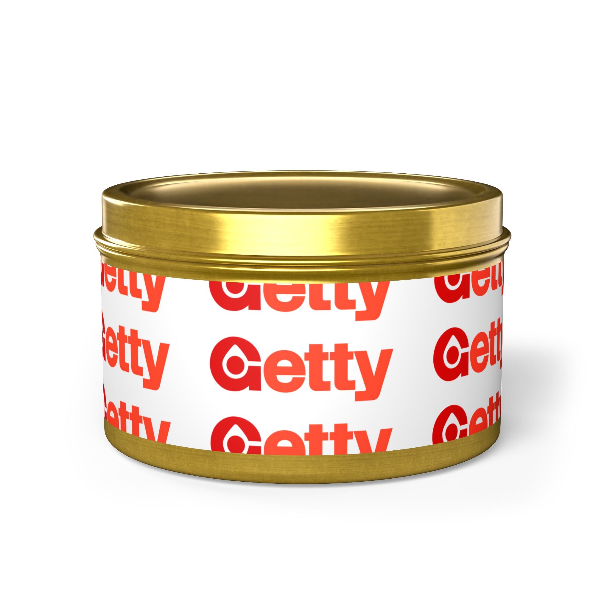 Getty Oil Tin Candle