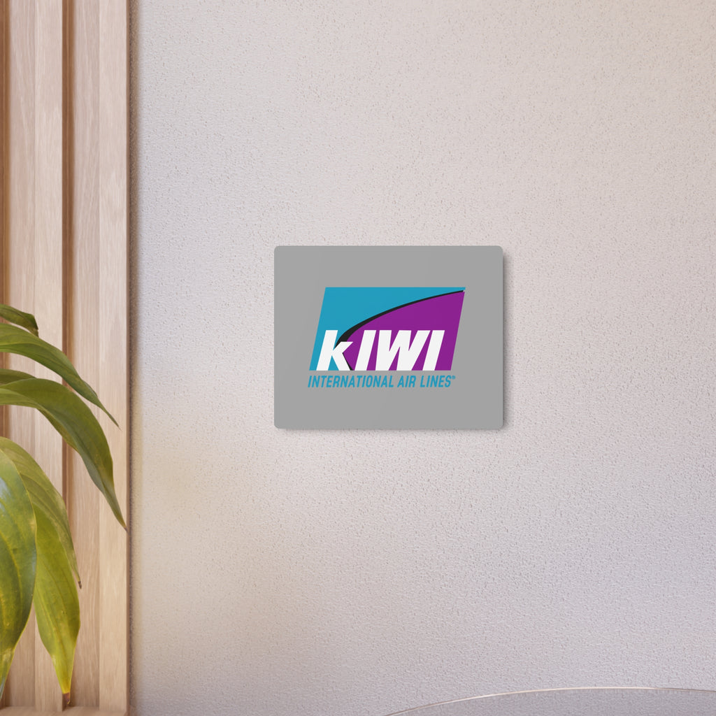 Kiwi International Air Lines Metal Sign