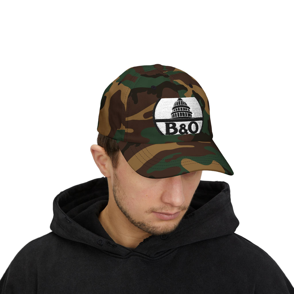 Baltimore and Ohio Railroad Embroidered Dad Cap Hat