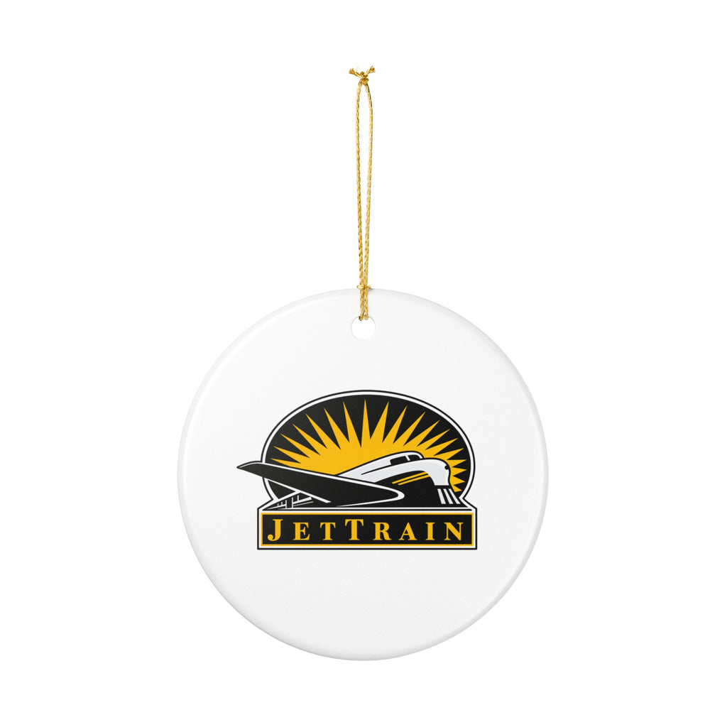 Bombardier JetTrain Ceramic Ornament