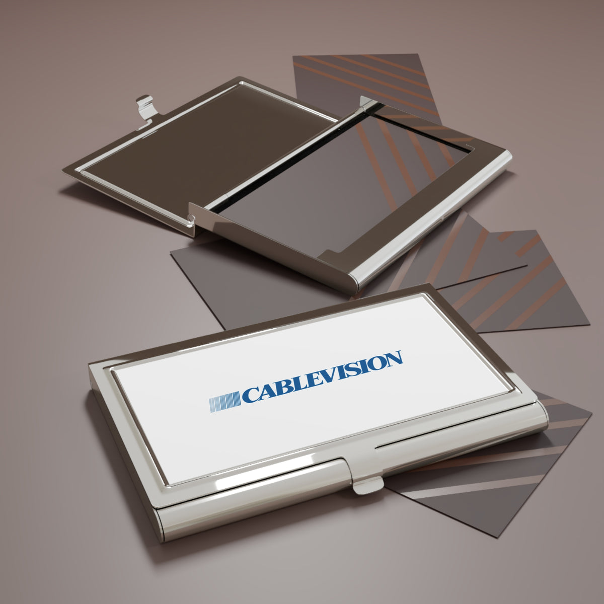 Cablevision Metal Business Card Holder