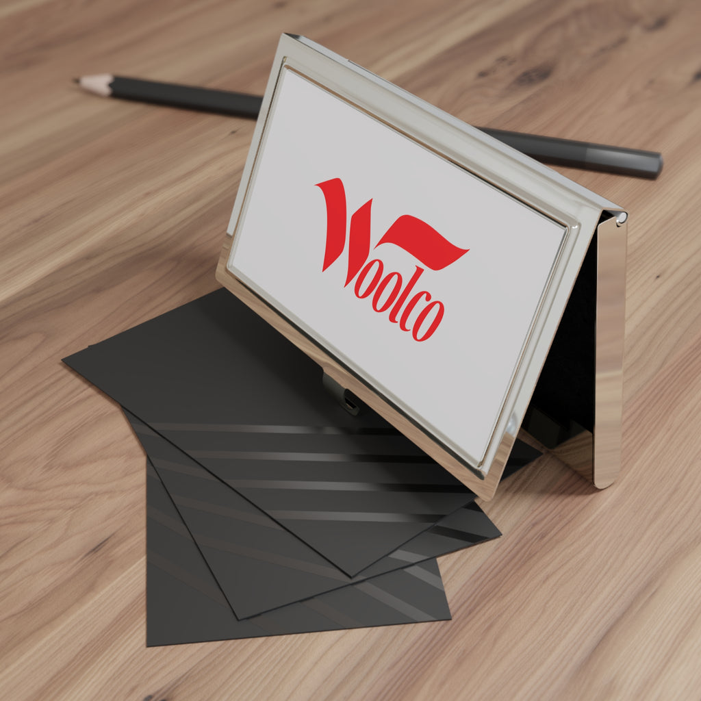 Woolco Metal Business Card Holder
