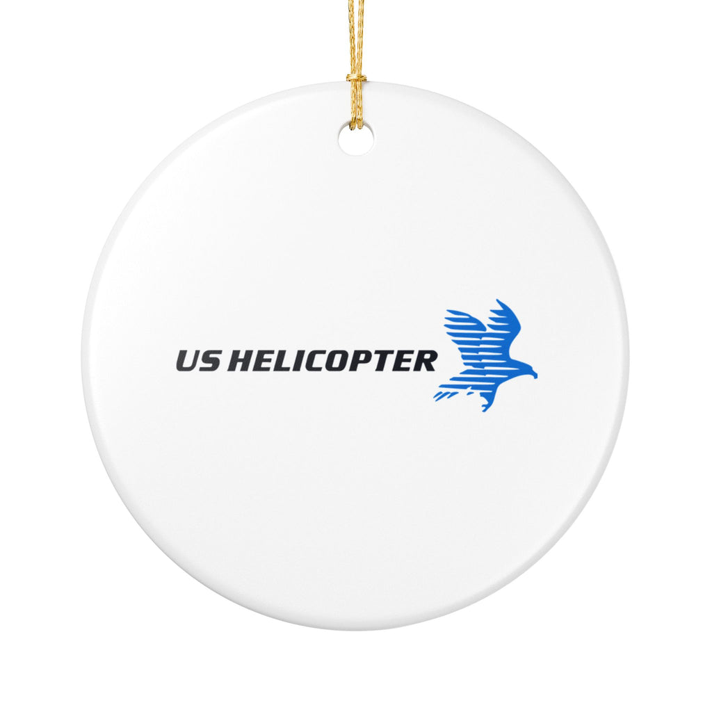 US Helicopter Ceramic Ornament