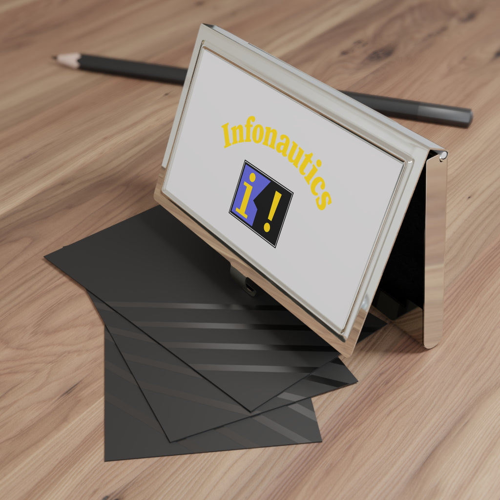 Infonautics Metal Business Card Holder