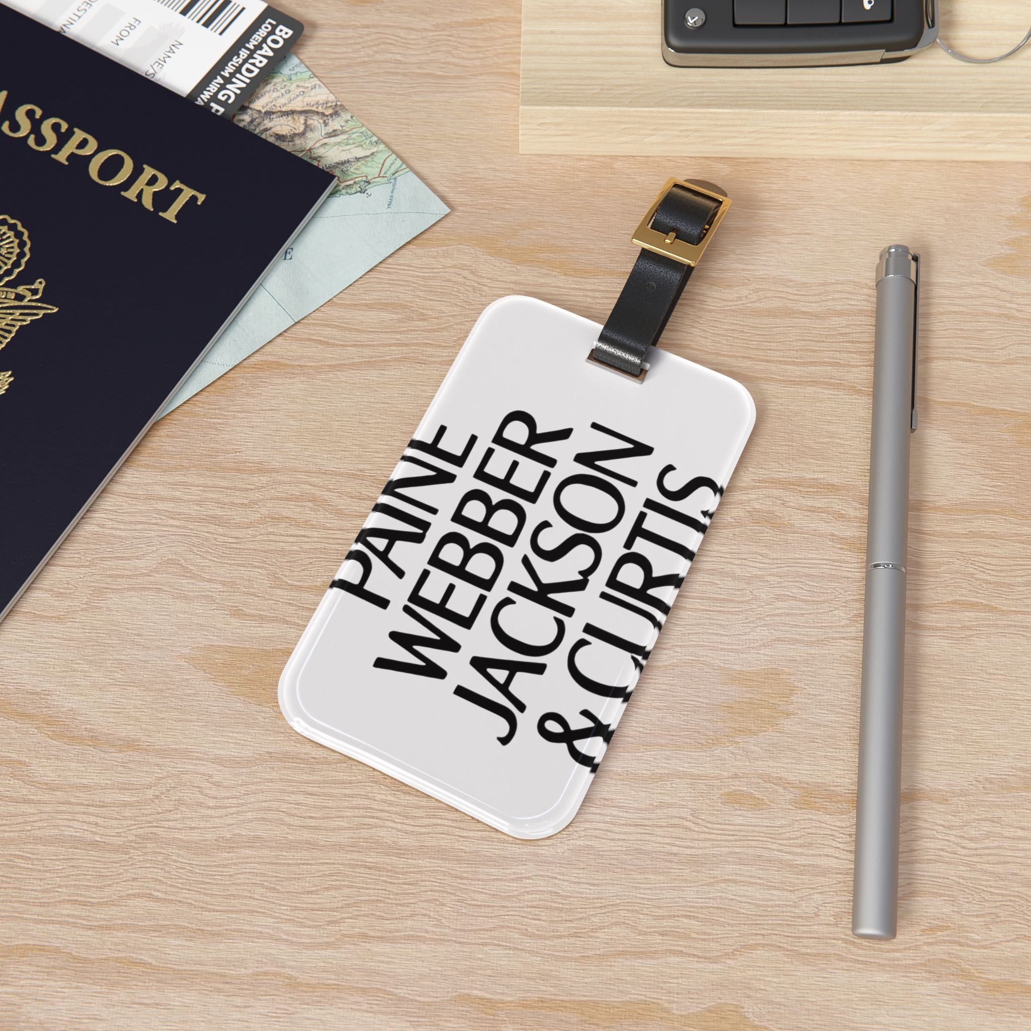 Paine Webber Jackson & Curtis Luggage Tag