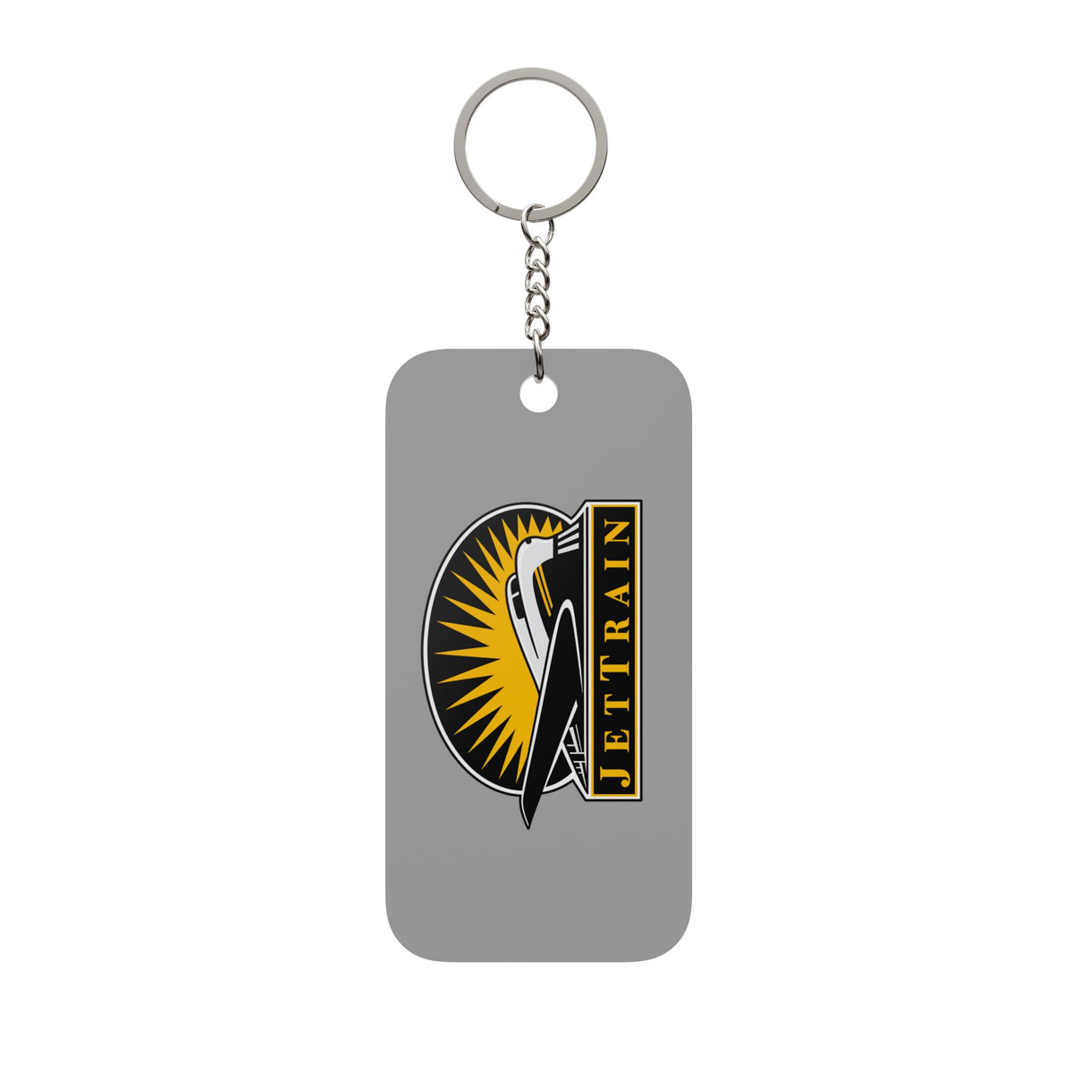 Bombardier JetTrain Double-Sided Keychain Charm