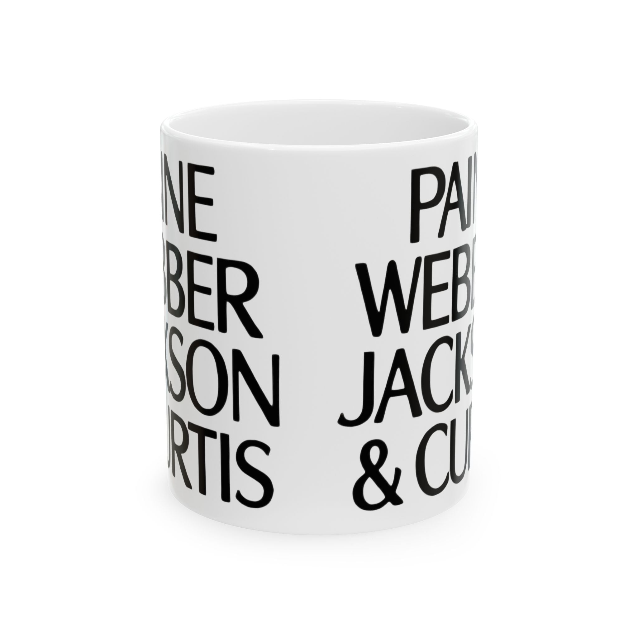 Paine Webber Jackson & Curtis Ceramic Coffee Mug
