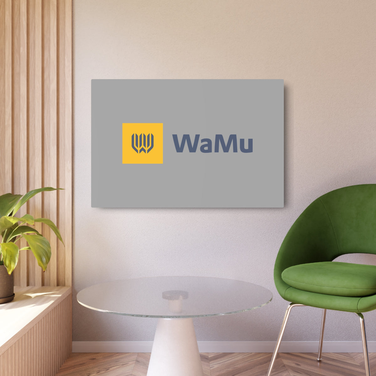 Washington Mutual (WaMu) Metal Sign