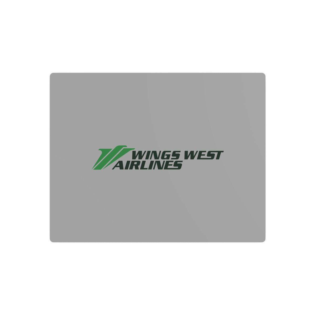 Wings West Airlines Metal Sign