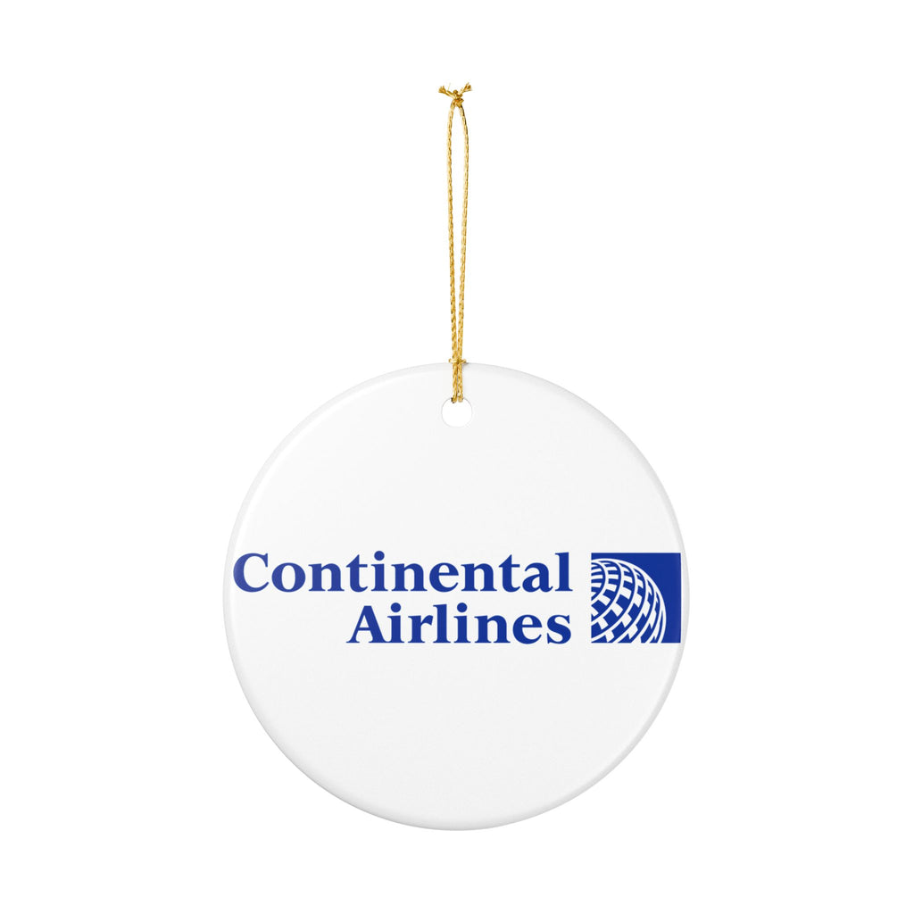 Continental Airlines Ceramic Ornament