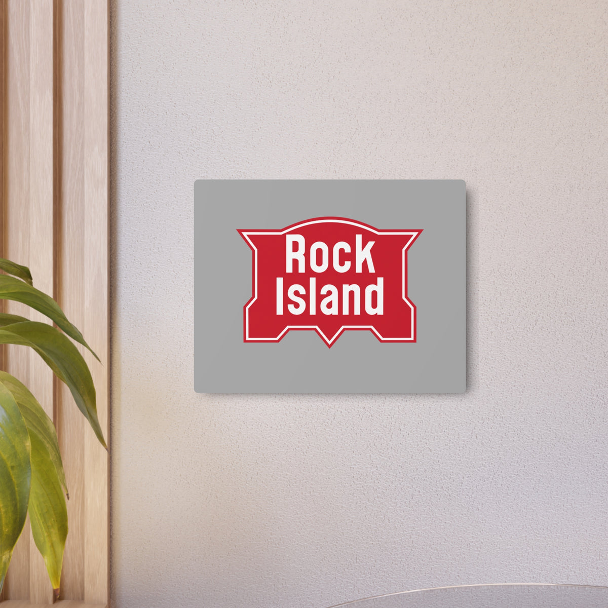 Chicago, Rock Island and Pacific Railroad Metal Sign