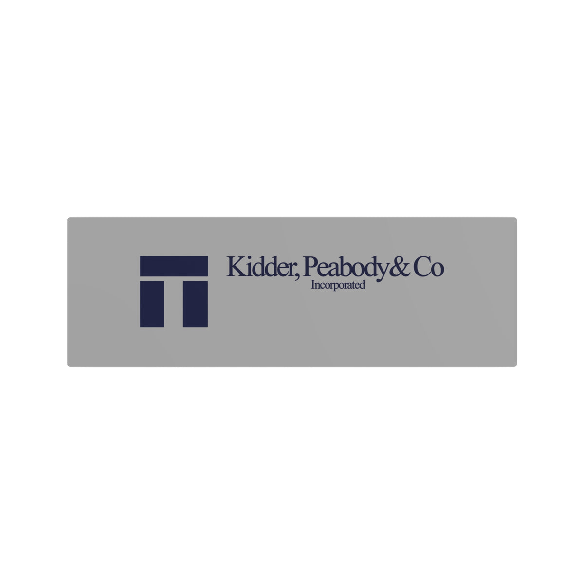 Kidder, Peabody & Co. Metal Sign