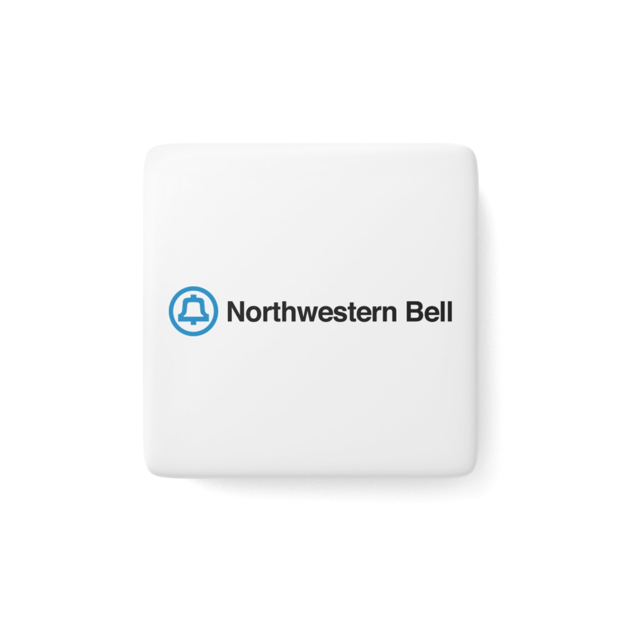 Northwestern Bell Square Porcelain Fridge Magnet
