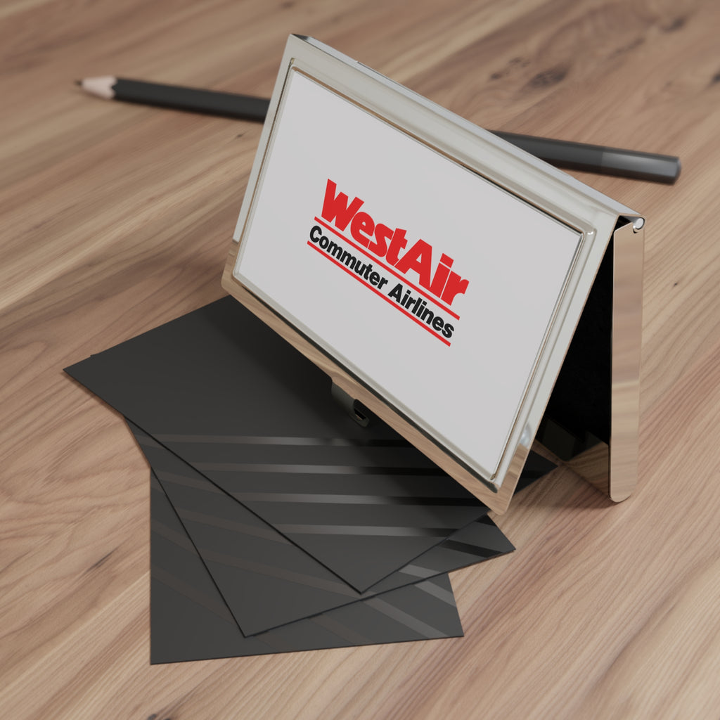 WestAir Commuter Airlines Metal Business Card Holder