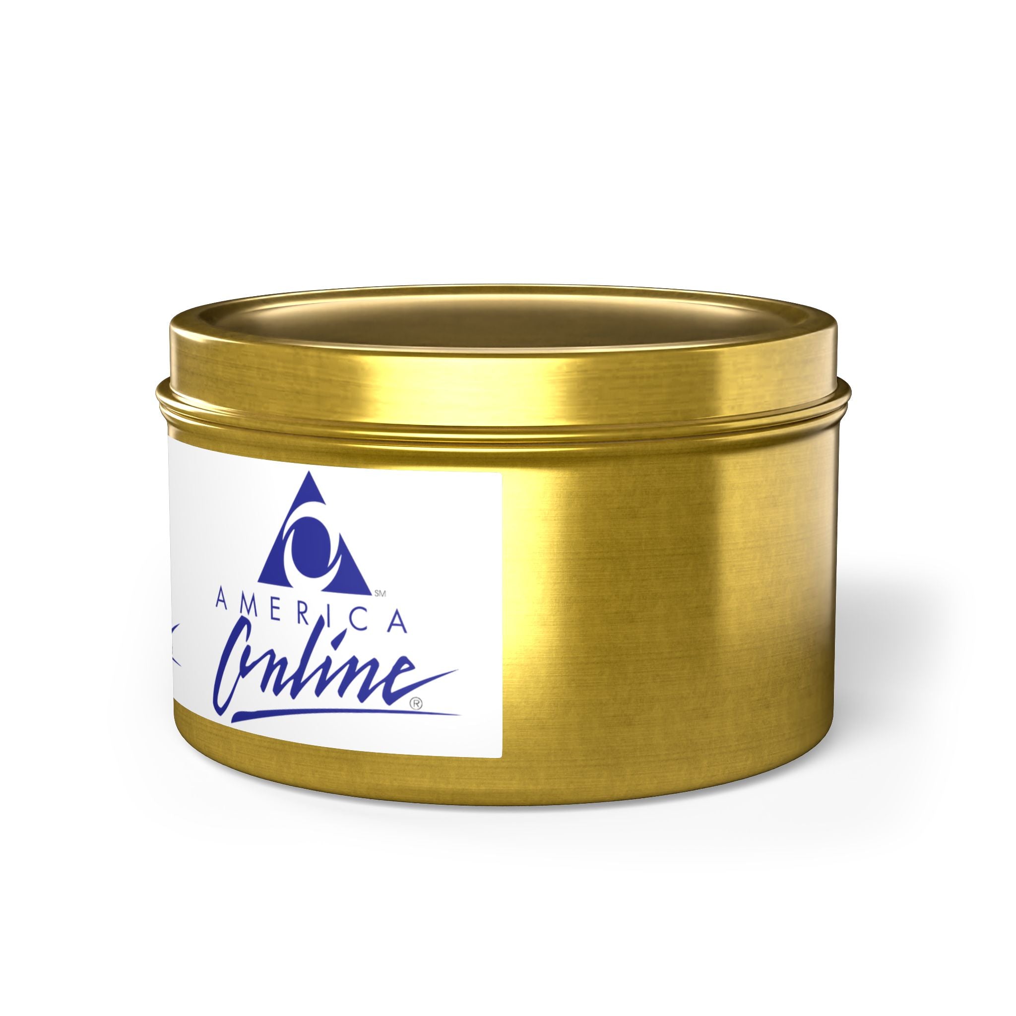 America Online (AOL) Tin Candle