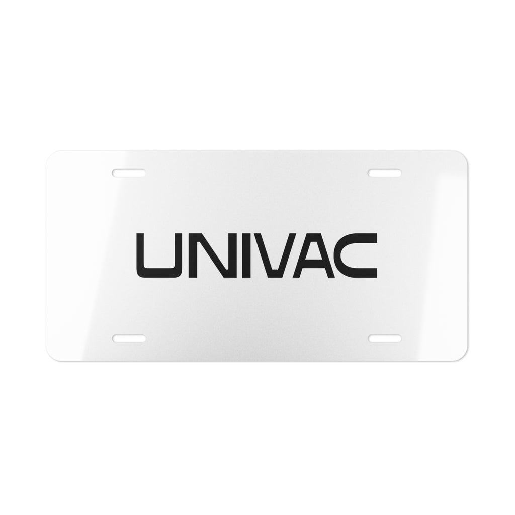 UNIVAC Vanity License Plate
