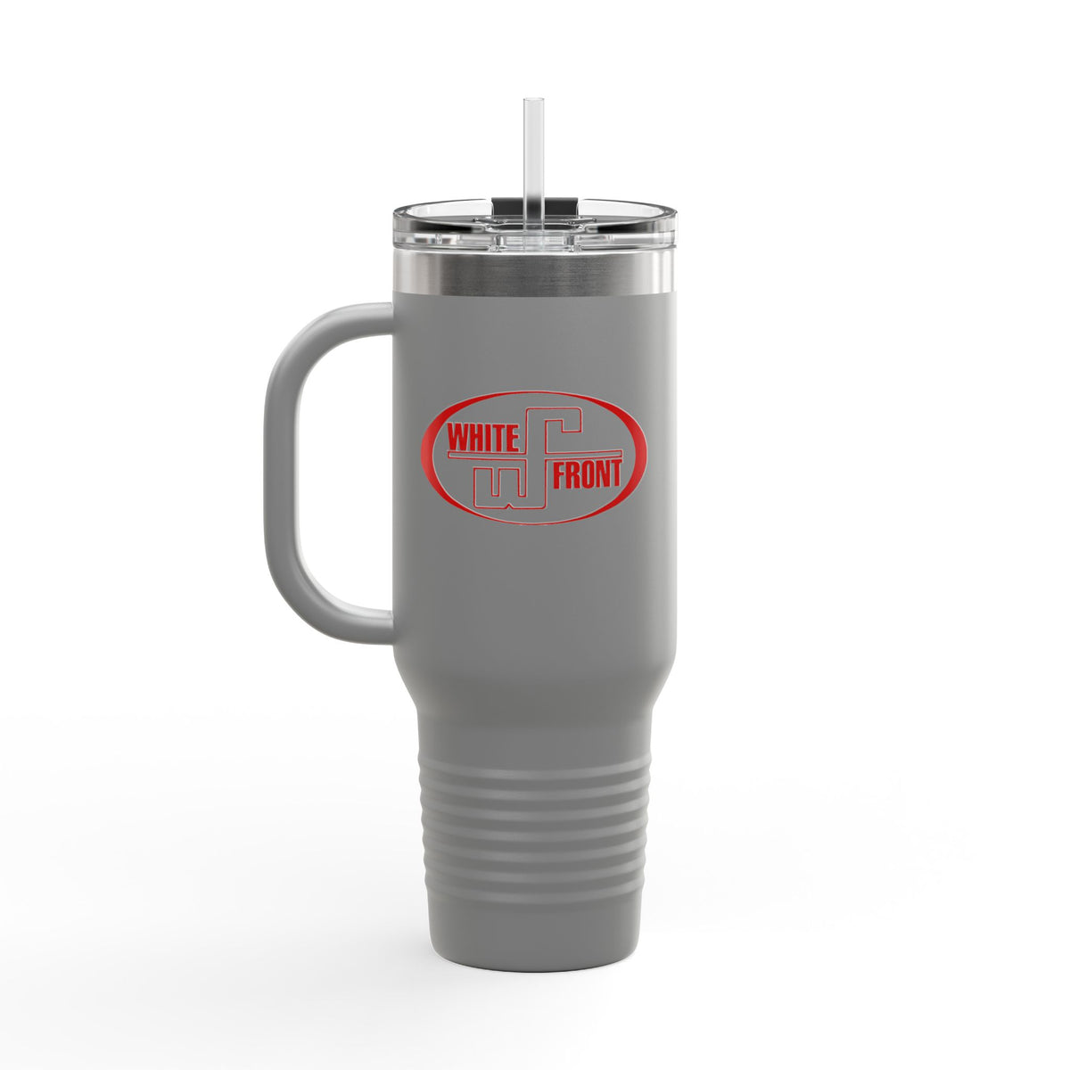 White Front 40oz Insulated Travel Mug Stainless Tumbler