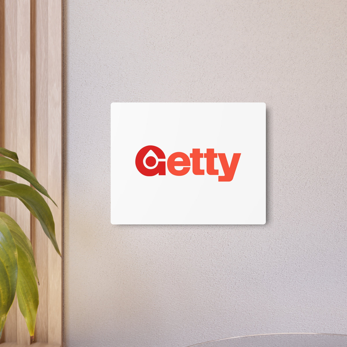 Getty Oil Metal Sign