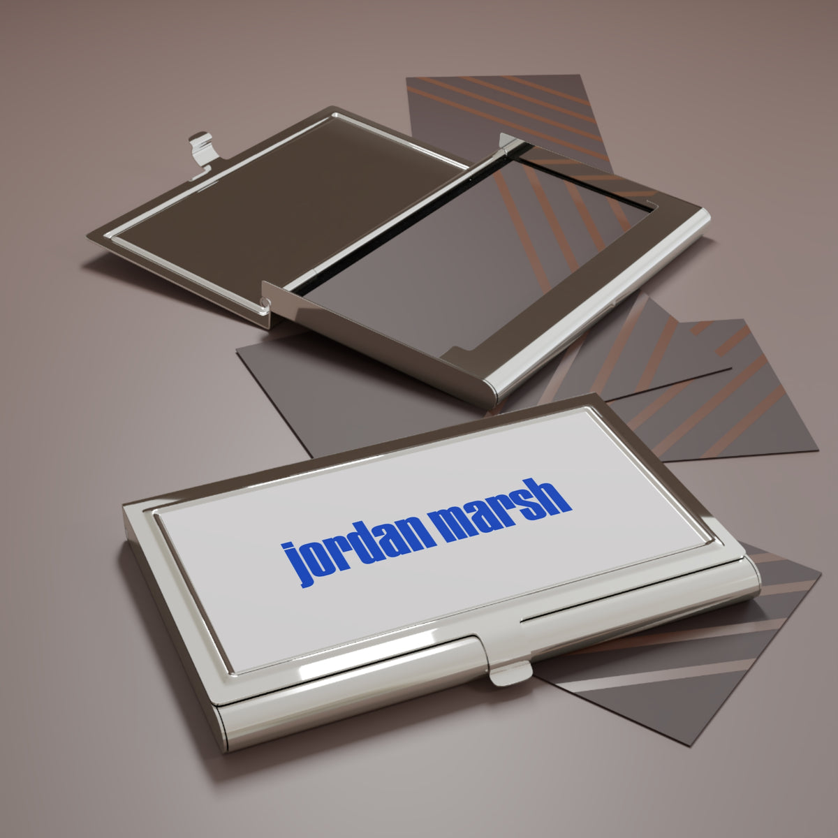 Jordan Marsh Metal Business Card Holder