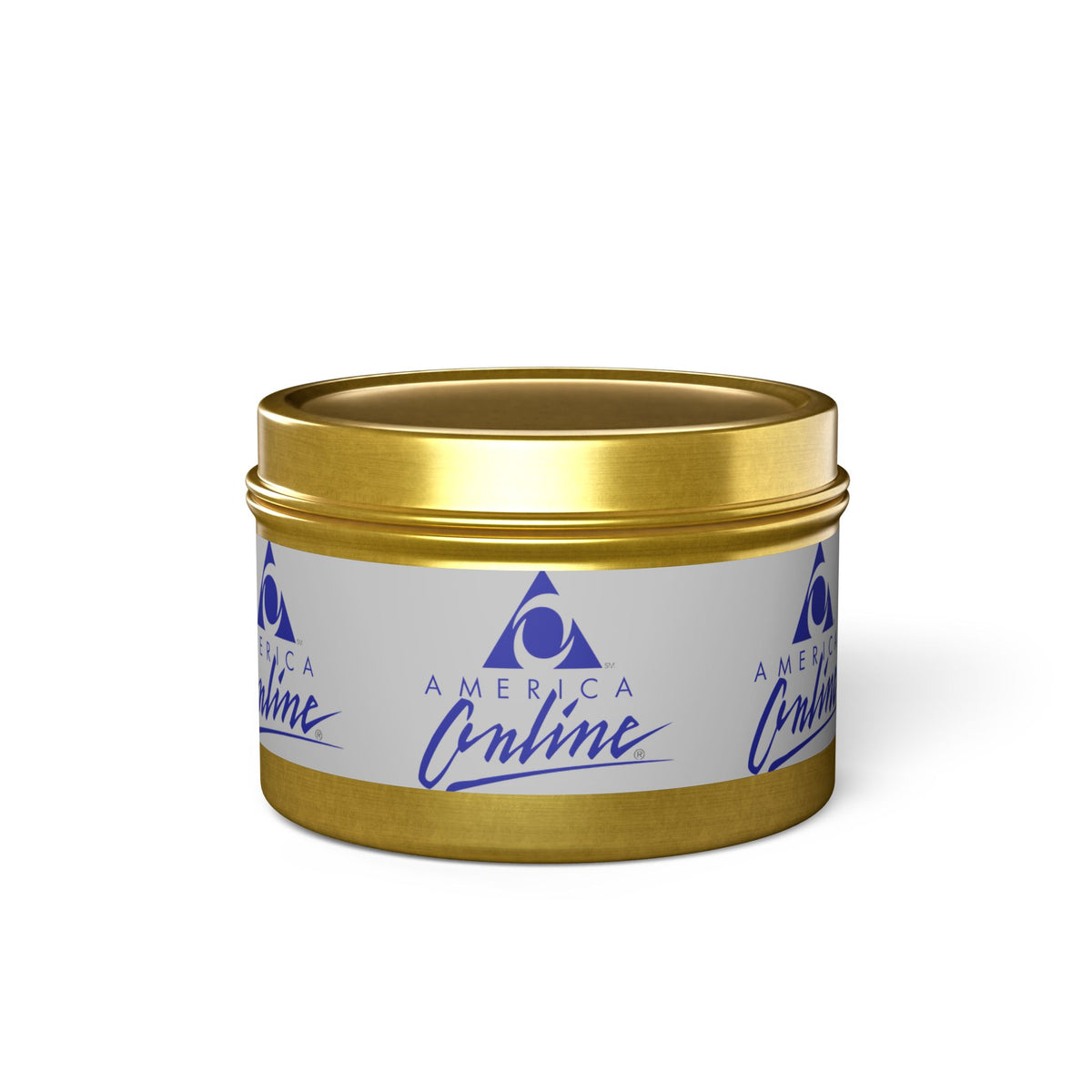 America Online (AOL) Tin Candle