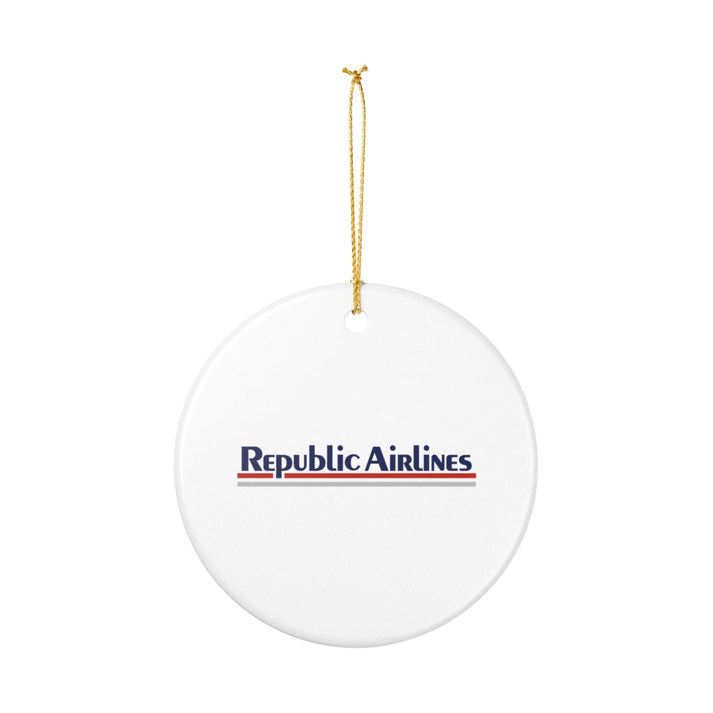 Republic Airlines Ceramic Ornament