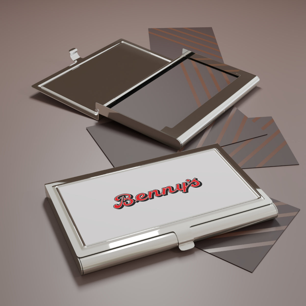 Benny's Metal Business Card Holder