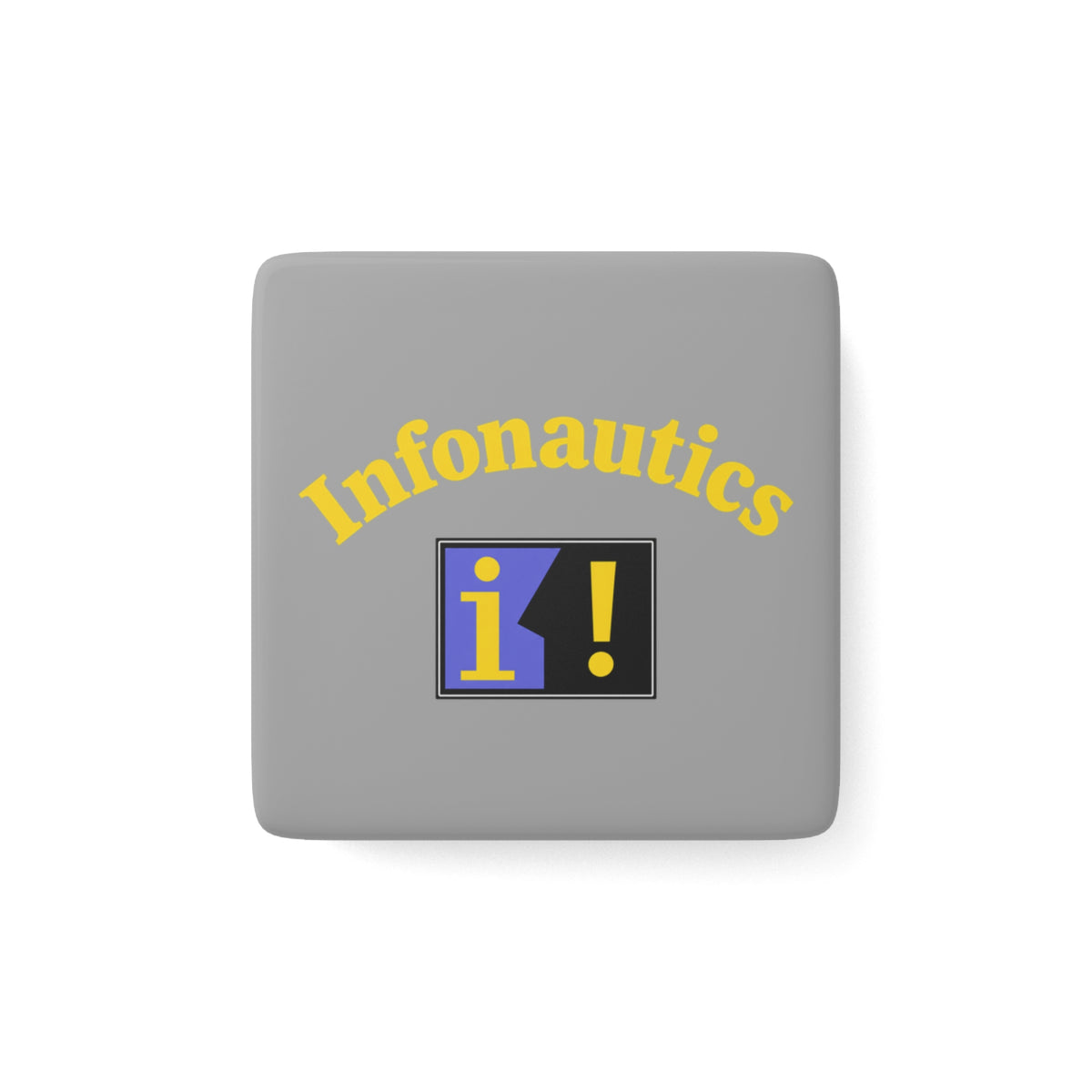 Infonautics Square Porcelain Fridge Magnet
