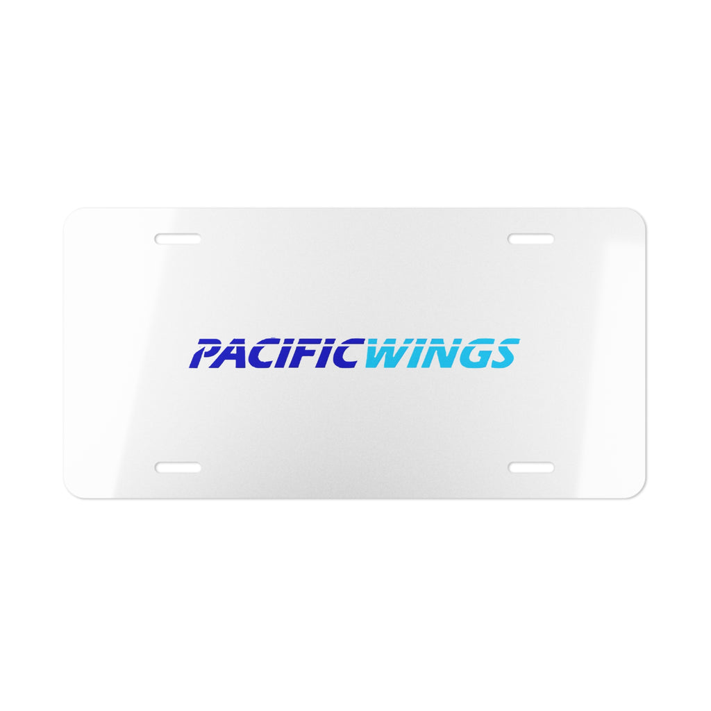 Pacific Wings Vanity License Plate