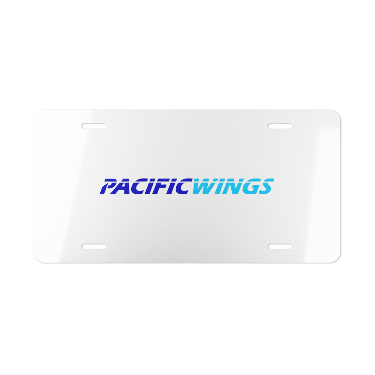 Pacific Wings Vanity License Plate
