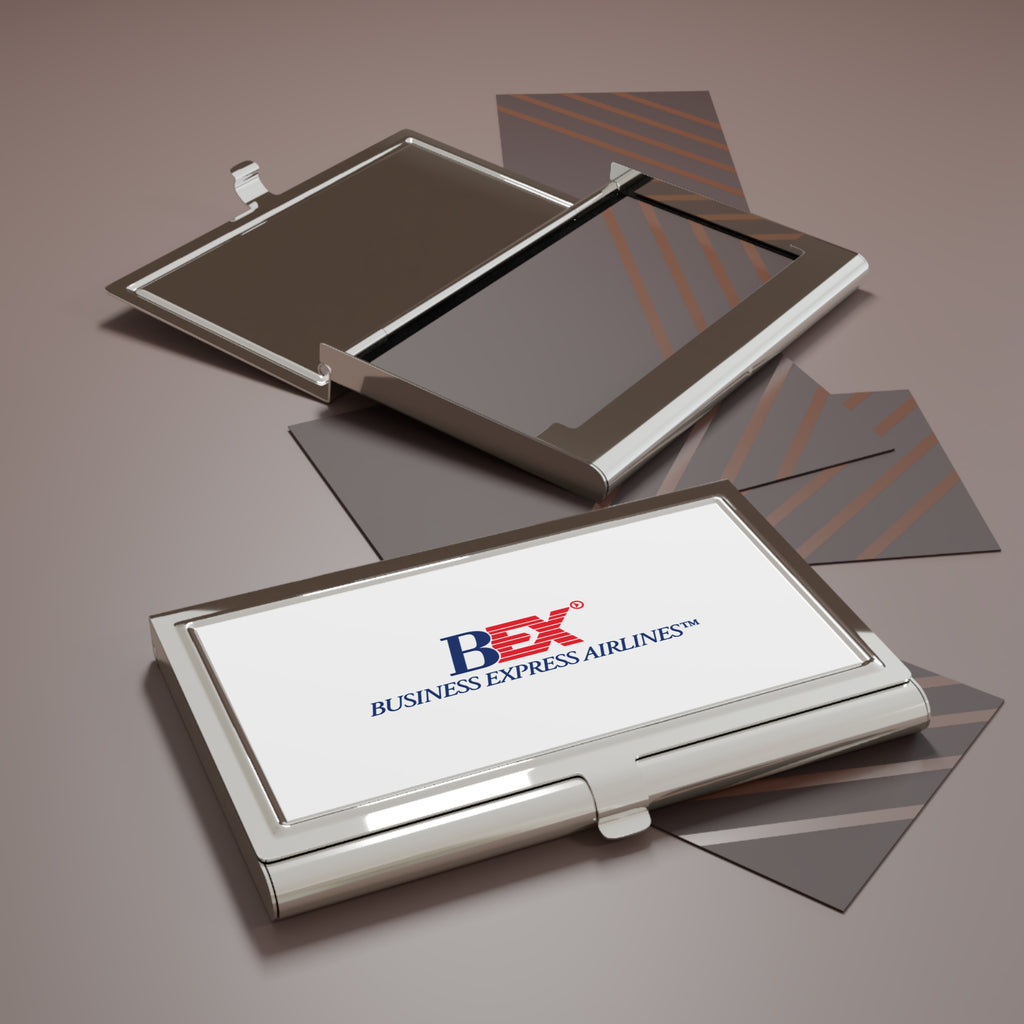 Business Express Airlines Metal Business Card Holder