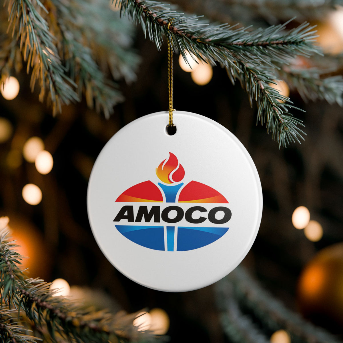 Amoco Ceramic Ornament